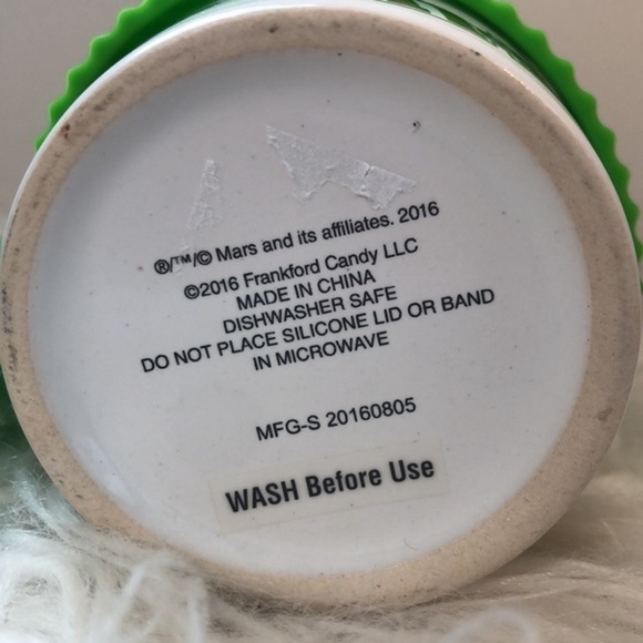 MARS | White Mars M&M 12floz Ceramic Hot Drink Mug + Silicone Top & Hold Sleeve - Picture 5 of 5